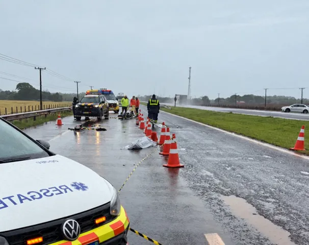 Motociclista de Dourados morre em acidente na BR-163 entre Rio Brilhante e Nova Alvorada do Sul