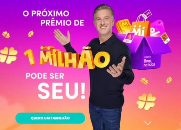 Golpe do “Familhão”, de Luciano Huck, faz morador perder R$ 2,3 mil