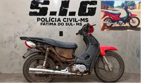Polícia Civil identifica suspeitos e recupera motocicleta furtada em Fátima do Sul