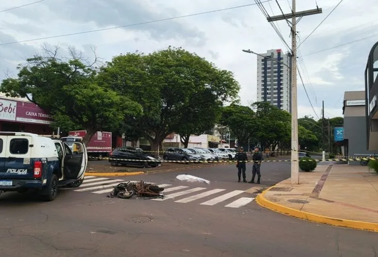 Motociclista morre em acidente no centro de Dourados