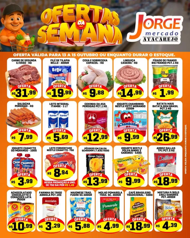 Ofertas desta “Quarta-feira” no Jorge Mercado Atacarejo