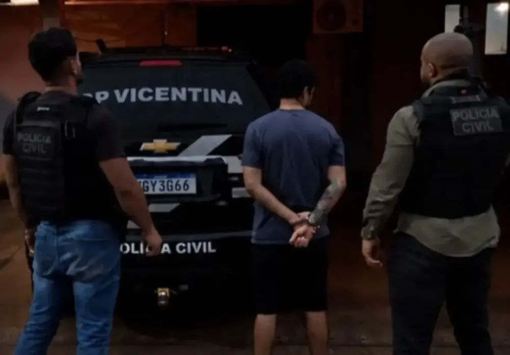 Homem condenado a 16 anos por estuprar a própria filha é preso em Vicentina