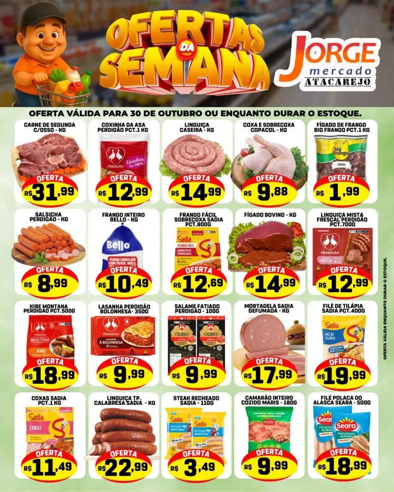 Ofertas desta “Sexta-feira” no Jorge Mercado Atacarejo
